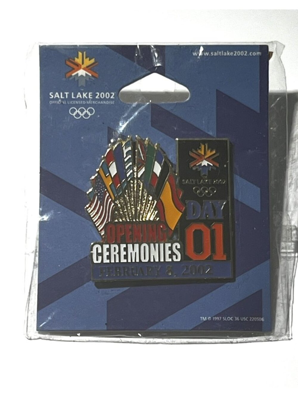 Winter Olympics Salt Lake City Day 1 Opening Ceremony Lapel Pin February 8, 2002